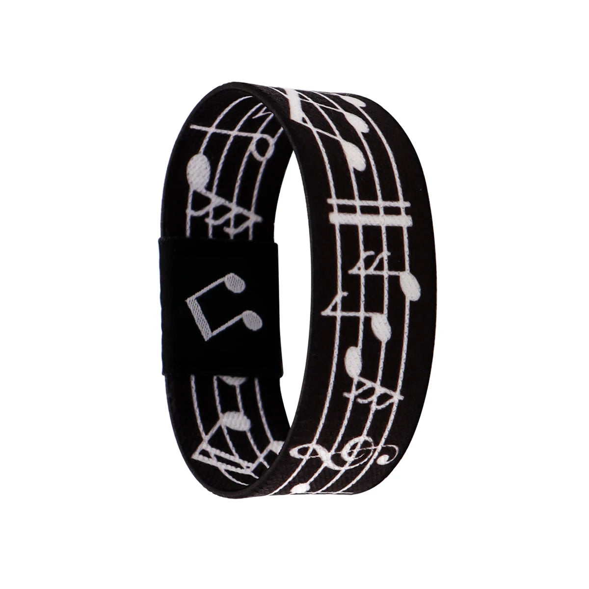 Rainbow Bracelet For Women Men Musical Notes Elastic Sports Wristband Fashion Bangles Jewelry Accessories Gifts