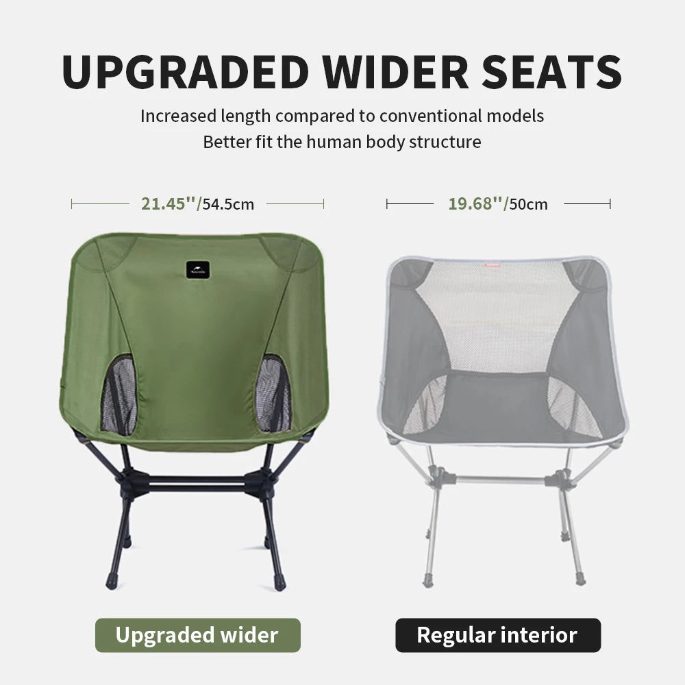 Naturehike Camping Chairs Outdoor Folding Moon Chair Portable Travel Picnic Chair Lightweight Relax Chair L01 Chair Hiking