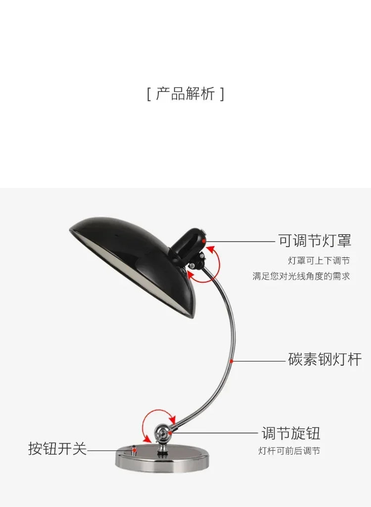 Denmark Table Lamp Modern Bauhaus Table Lamp for Living Room Bedroom Study Room Decoration Adjustable Floor Lamp