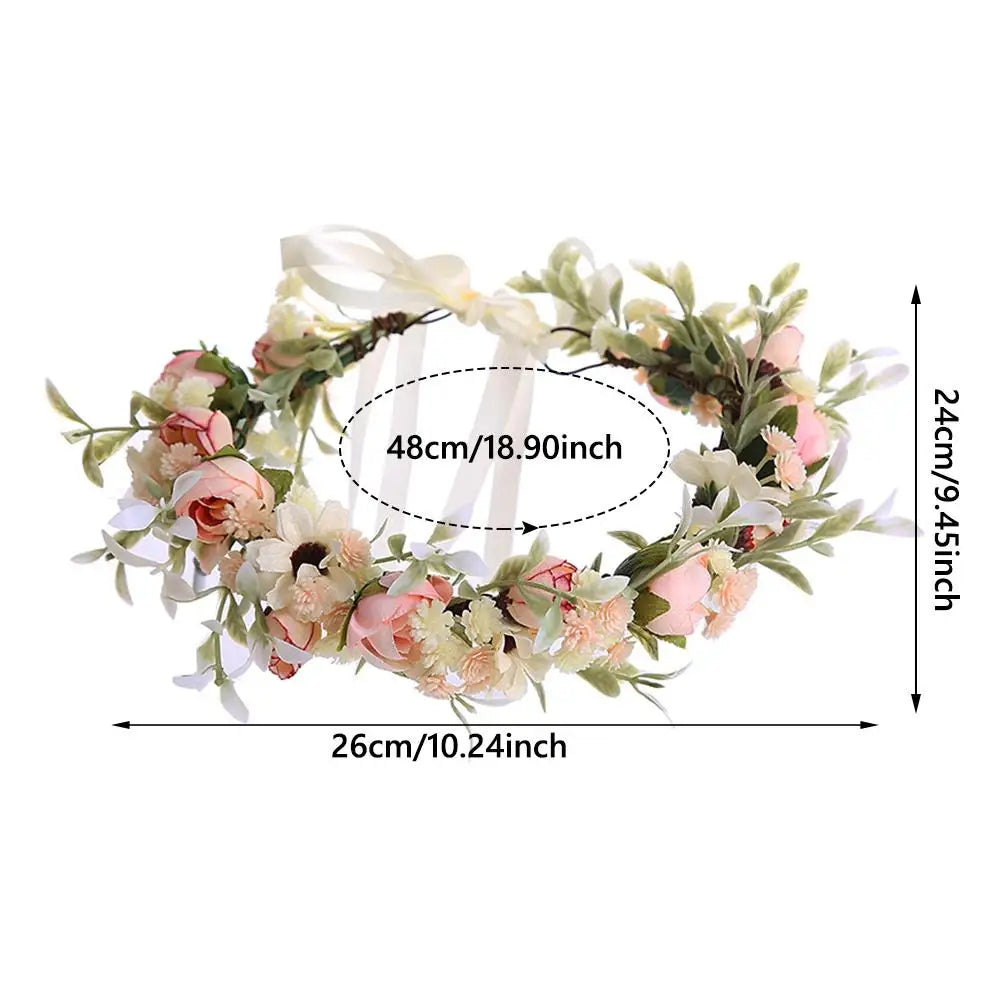 Gift Costume Cosplay Fairy Flower Leaf Headbands Photoshoot Simulated Elven Princess Tiara Black Flower Antler Crown Wedding