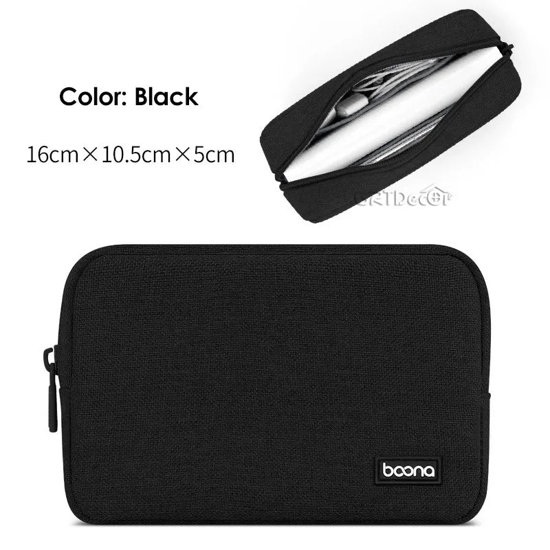 Travel Closet Organizer Case for Headphones Storage Bags Digital Portable Zipper Accessories Charger Data Cable USB Pouch