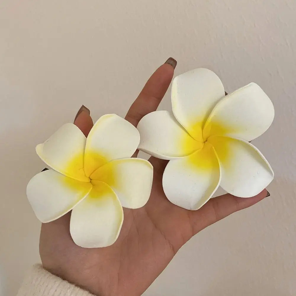 Korean Style Simulation Flower Hair Clip Bohemian Style Seaside Vacation Headwear Flower Hairpin Female Hair Accessories