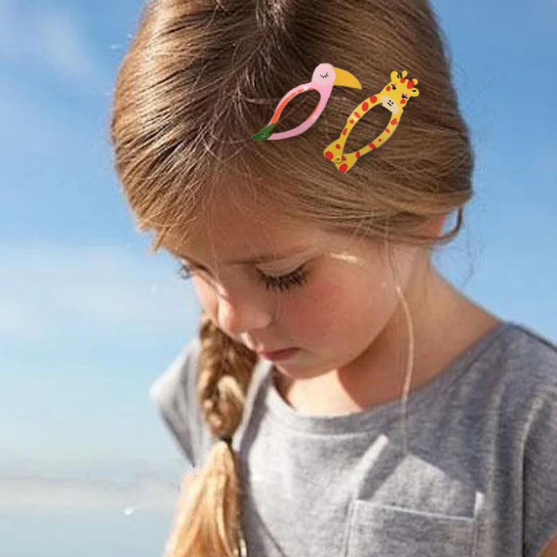 Cute Cartoon Fruit Hairpins Set Children Baby Girls Kid Kawaii Hair Clips Pin Barrettes Accessories Hairgrips Headdress Headwear