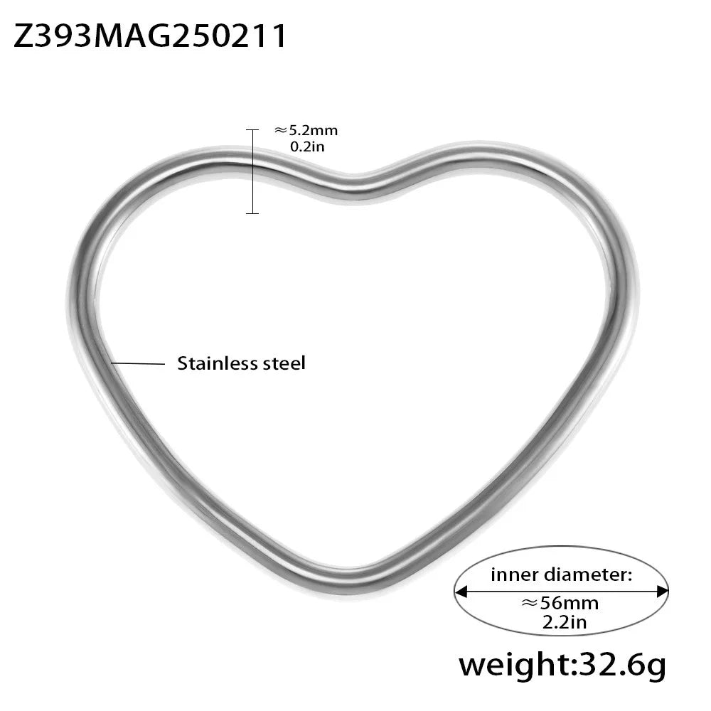 Women's Bracelet Ins Light Luxury Style Love Closed Design Stainless Steel Fashion Versatile Jewelry Accessories