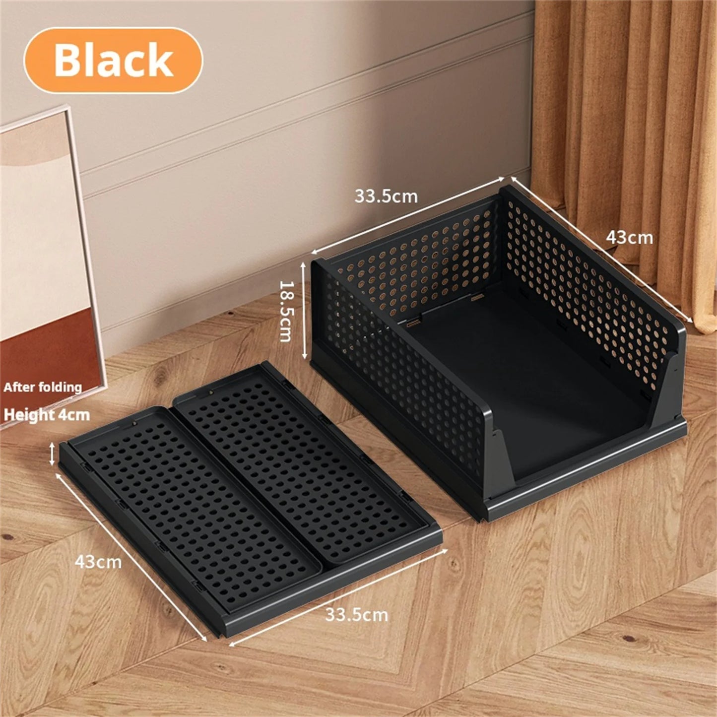 Clothes storage baskets can be stacked with drawer storage baskets, wardrobes, layered partitions, and pull-out folding storage