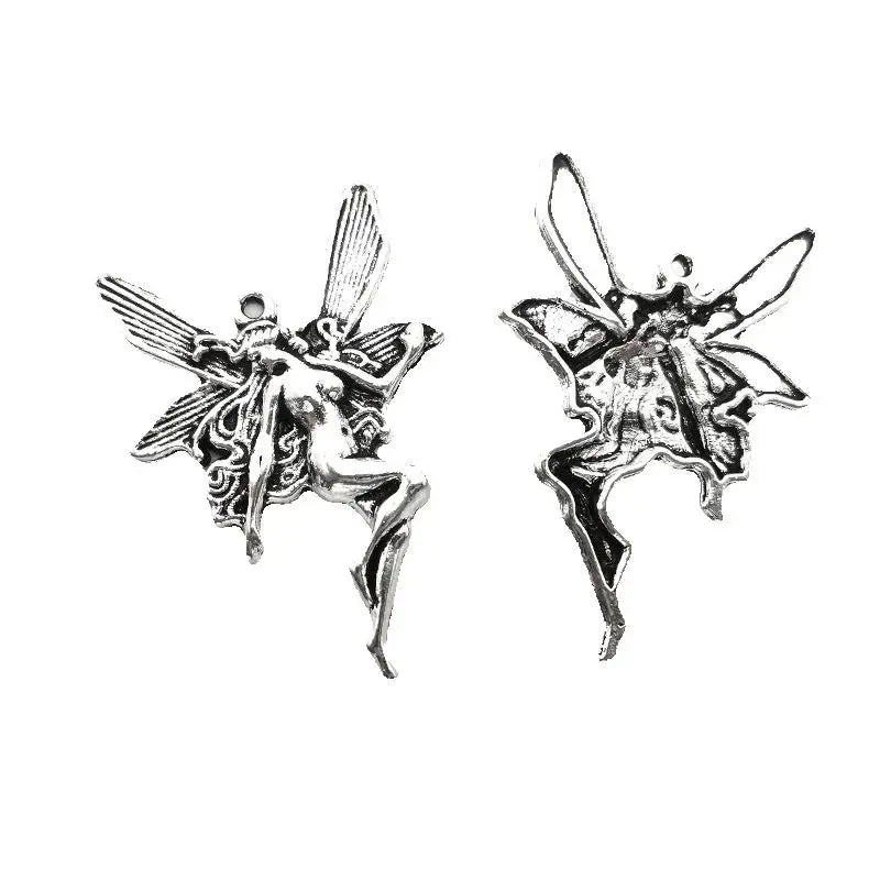 Fairy Wings Charms for Jewelry Making Angel Pendants Keychains Earrings Necklace DIY Handmade Accessories Wholesale 4 Pcs/lot