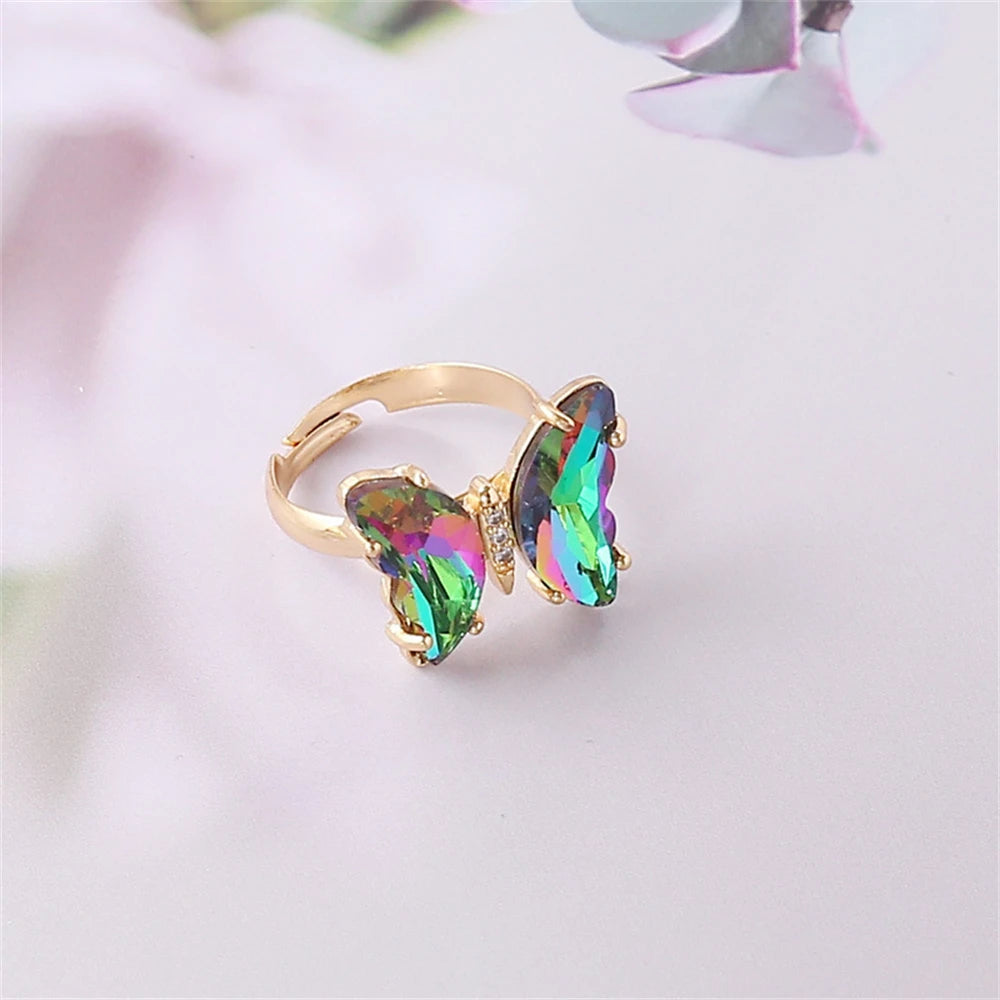 Fantasy Gem Butterfly Ring Adjustable