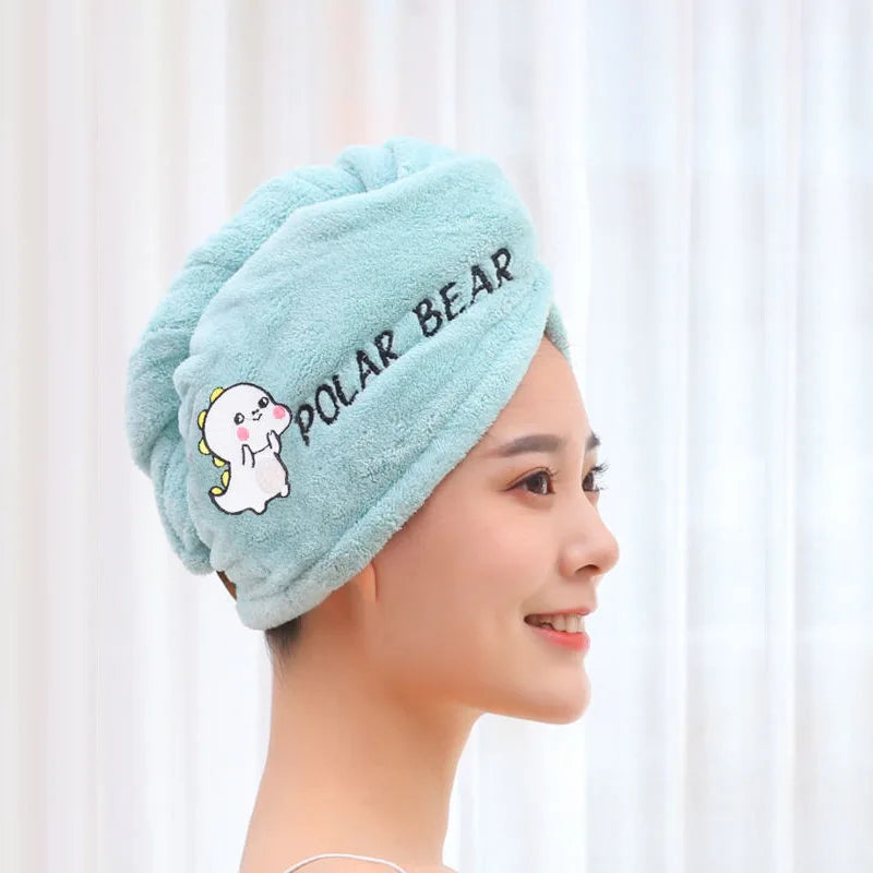 Women Microfiber Towel Hair Towel Bath Towels for Adults Home Terry Towels Bathroom Serviette De Douche Turban for Drying Hair