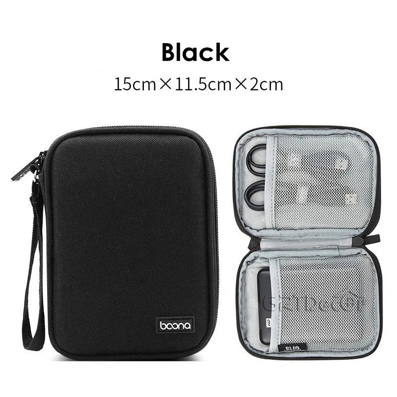 Travel Closet Organizer Case for Headphones Storage Bags Digital Portable Zipper Accessories Charger Data Cable USB Pouch