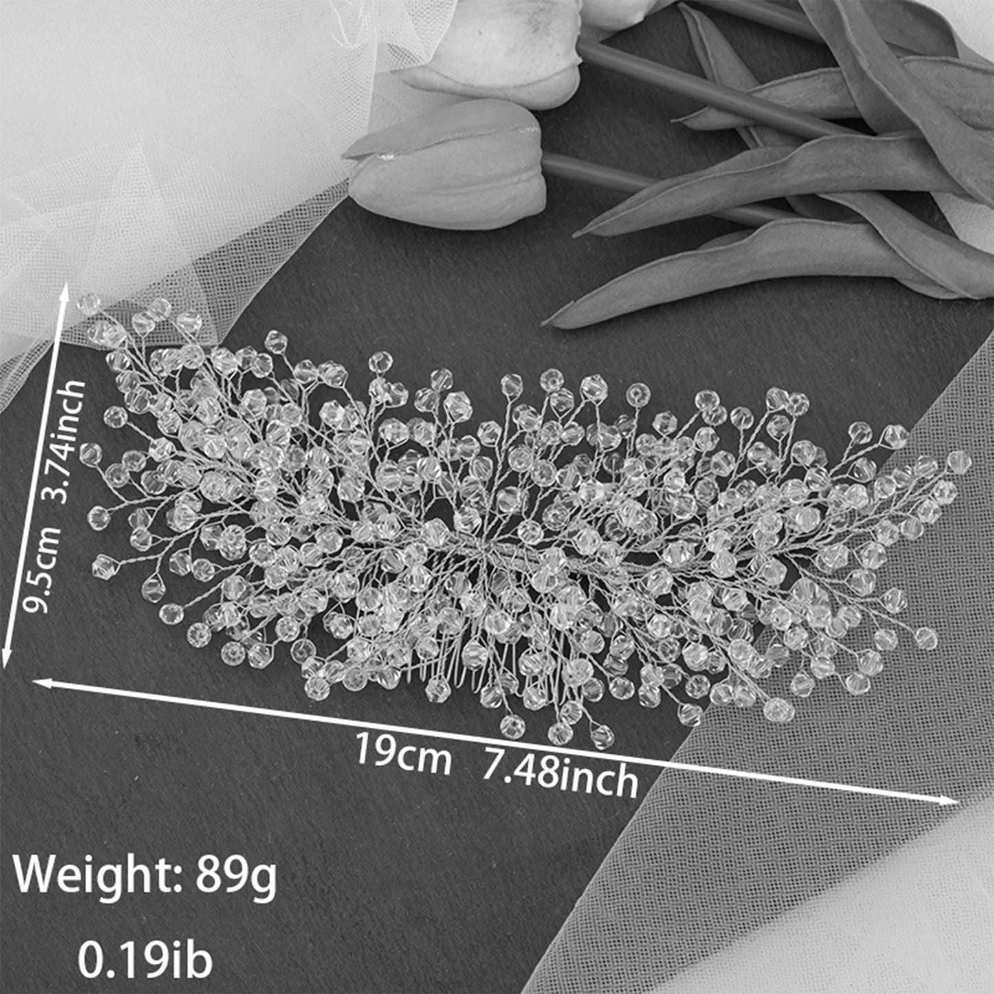 Pearl Flower Hair Comb European Style Tiaras Bride Headdress Pearl Girls Golden Crown Wedding Hair Accessories Party Jewelry