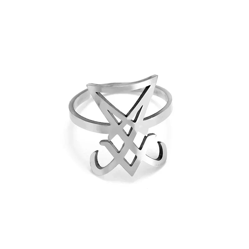 Stainless Steel Angel Wing Ring Open Adjustable Feather Ring for Men Women Couple Fashion Jewelry Anniversary Gift
