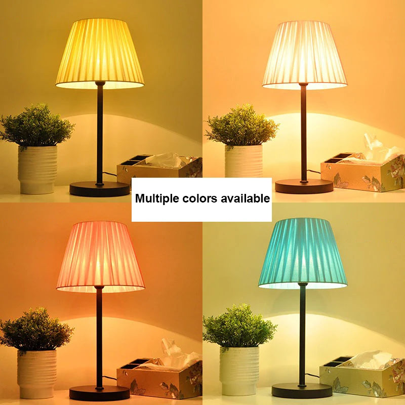 LED Table Lamps Study Bedroom Decoration Bedside Tables Rechargeable Light Touch Remote Control Cloth Cover Reading Desk Lamp