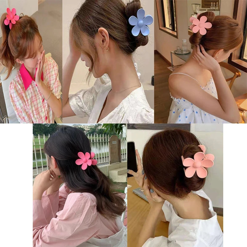 Fashion Cute Hair Clips Women Girl Hair Clip Curly Hair Accessories Summer Flowers Simple Sweet Style Hair Pins and Clips