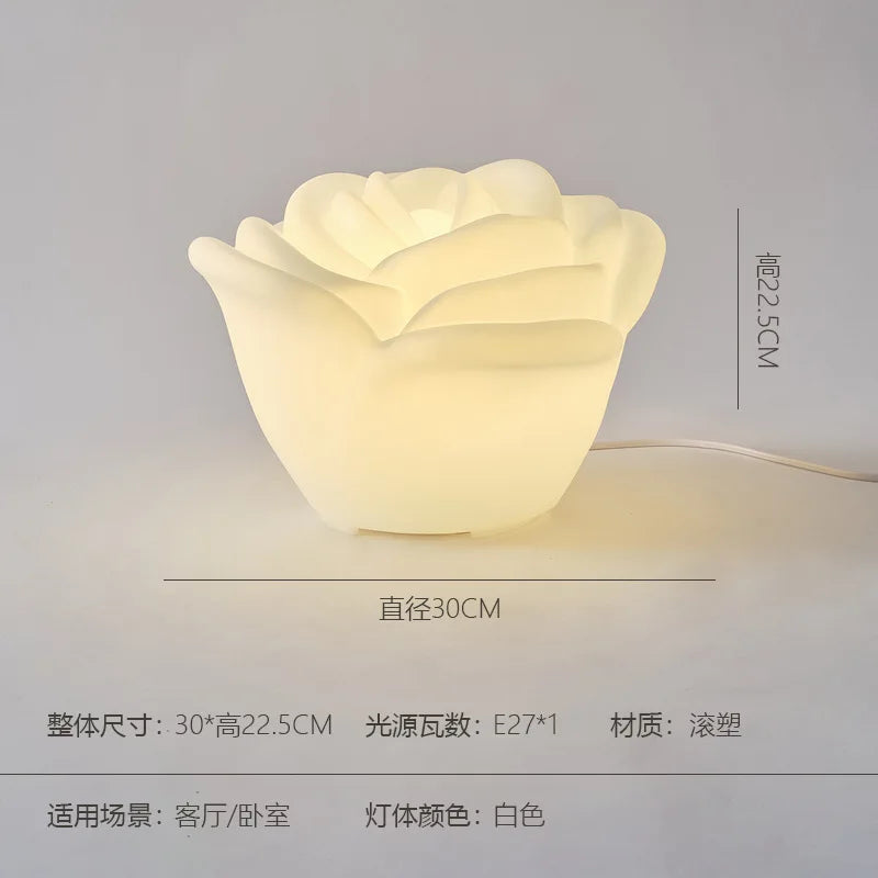 Nordic petal LED floor lamp living room bedroom flower lamp modern warm personalized decorative table lamp