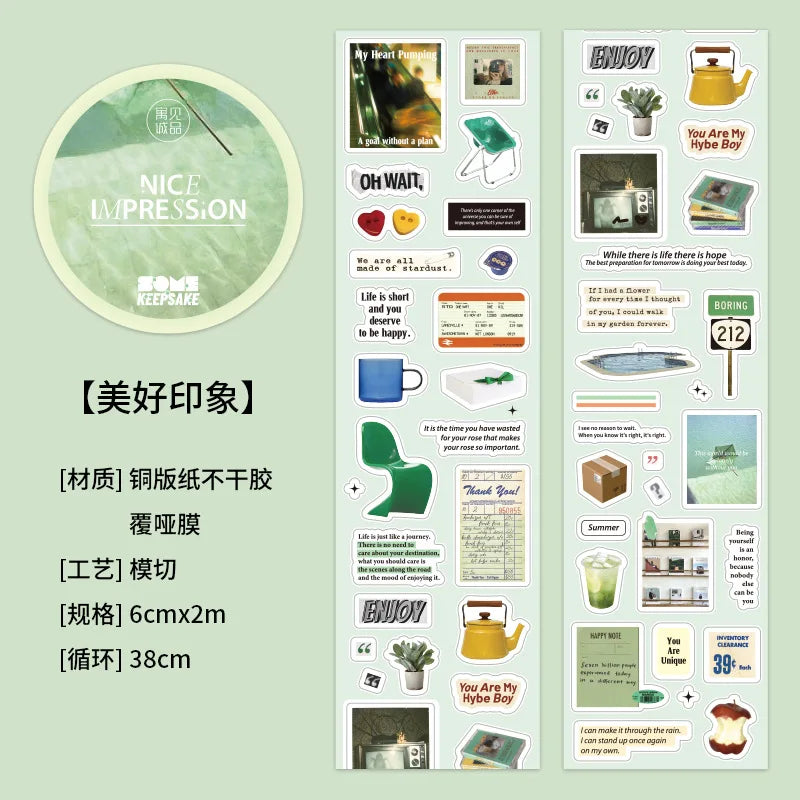 Washi Tape Set Korean Style Washi Tape Kawaii Aesthetic Decorative Adhesive Tape for Scrapbooking Journaling DIY Crafts Arts