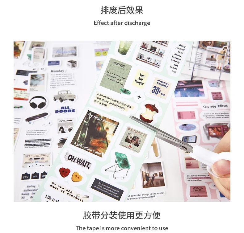 Washi Tape Set Korean Style Washi Tape Kawaii Aesthetic Decorative Adhesive Tape for Scrapbooking Journaling DIY Crafts Arts