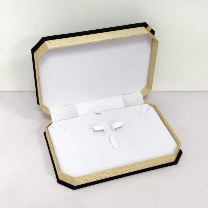Velvet Jewelry Gift Box for Necklace Rings Pendant Bracelet Elegant Jewelry Packing Case for Festival Birthday Gifts Storage