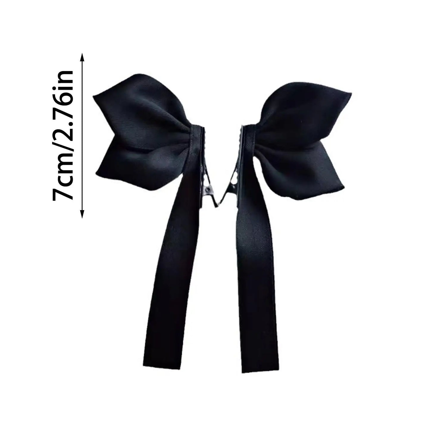 Cute Bowknot Hair Clips Fashion Sweet Hair Accessories Side Clip Headdress Headwear Ribbon Hair Bows Clips Hairpin Girls