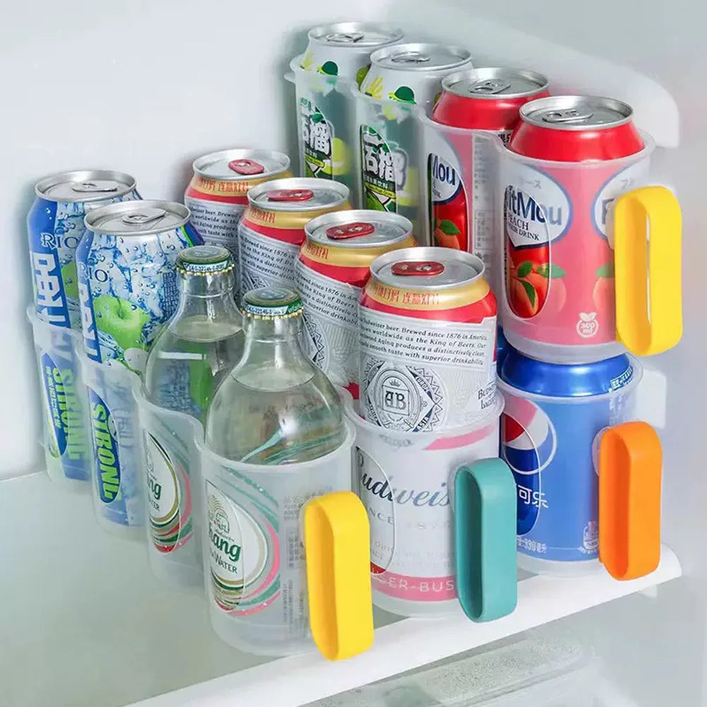 1 can beverage and soda storage rack - suitable for organizing and storing beverages and soda in home refrigerators