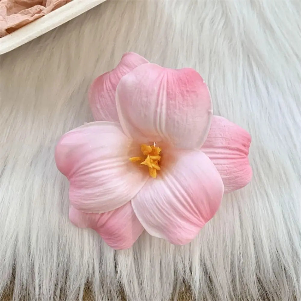 Cloth Simulation Flower Hair Clip Bohemian Style Korean Style Tulip Flower Hairpin Seaside Vacation Headwear