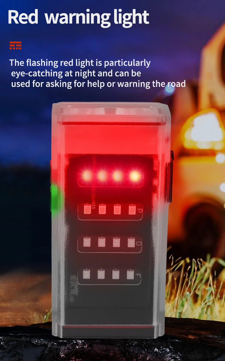 Super Bright Three P50LED flashlight four light sources Work Lamp with Magnet SOS Power Bank Waterproof Emergency Flashlight