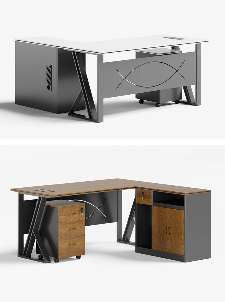Factory Supply Work Station Desk Office Desk Office Desk with Drawer Office Table Modern boss office desk