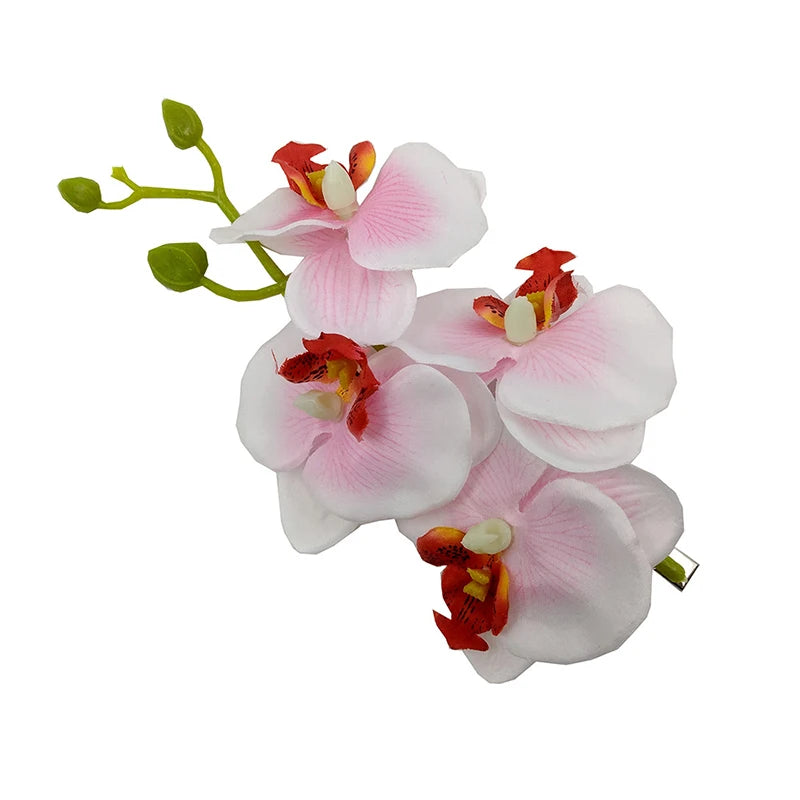 1PC Fashion Flowers Hair Clips Women Bohemia Bridal Orchid Hairpins Wedding Accessories Girls Barrette Beach Hair Accessories