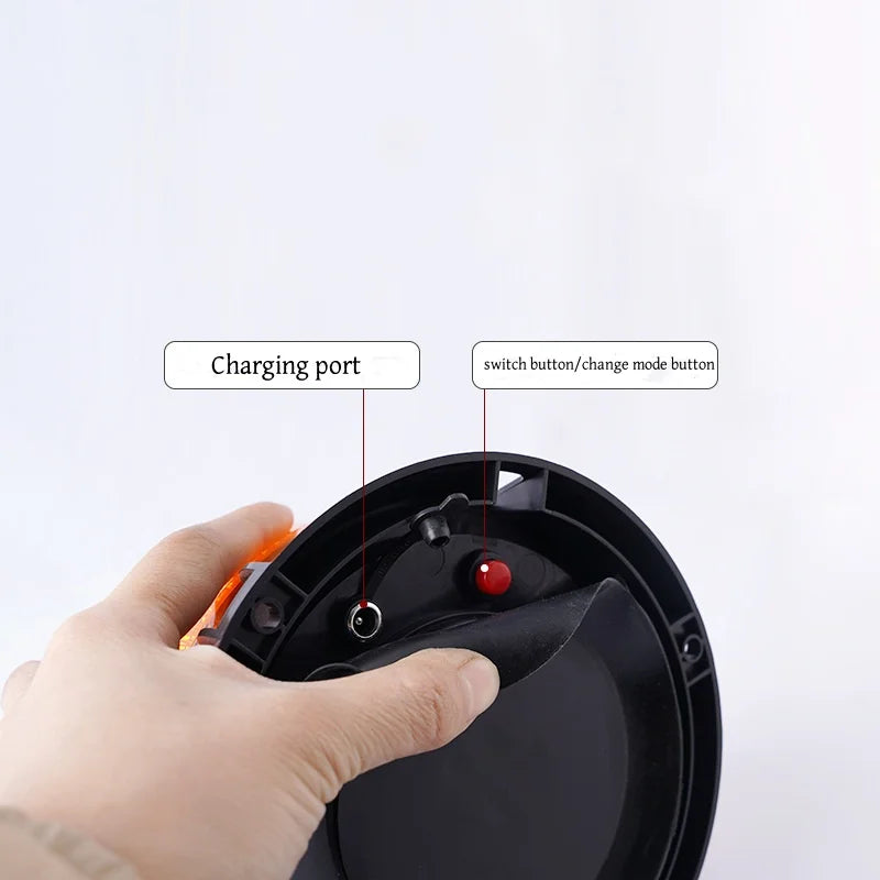 LED Solar Magnetic Flash Warning Light Night Flashing Lamp USB charge Car Truck Roof Beacon Strobe Emergency Light