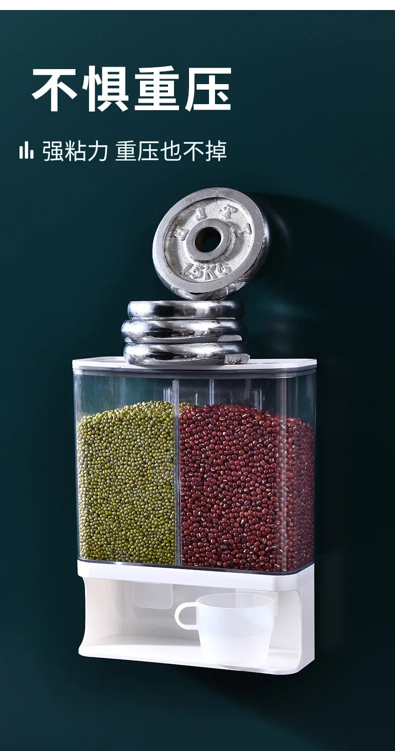 Simple compartmented grain can storage box sealed storage can grain storage can washing powder fragrance bead storage