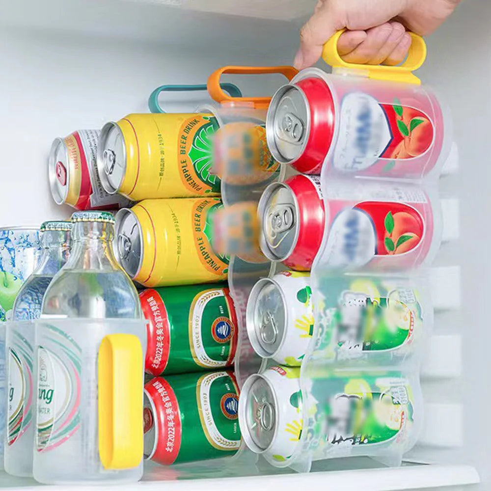 1 can beverage and soda storage rack - suitable for organizing and storing beverages and soda in home refrigerators