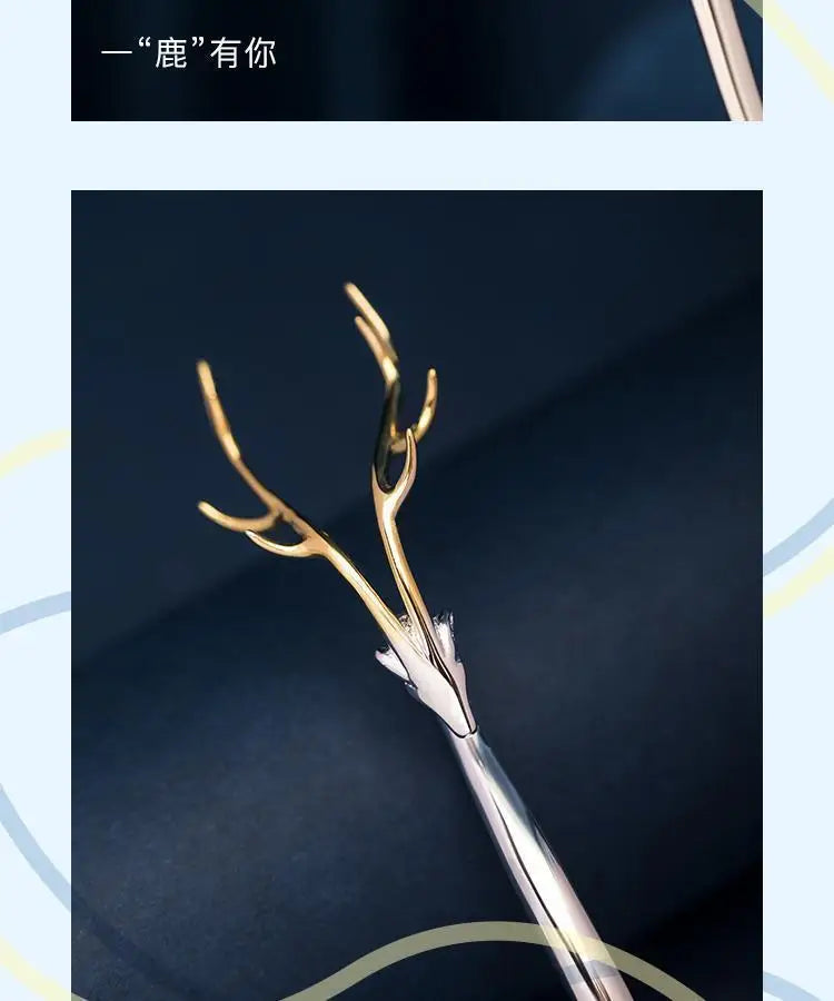 New Antlers Hairpin Female Design Fashion Exquisite Wild Hair Accessories  Christmas Day Headdress Simple Hair Pins For Women