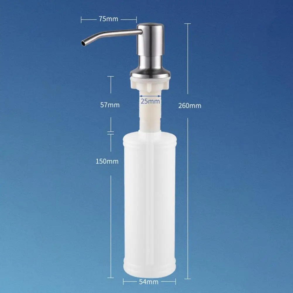 350ml/500ml Convenient Hand Soap Dispenser Stainless Steel Countertop Soap Pump Versatile Dish Soap Dispenser For Kitchen Sink