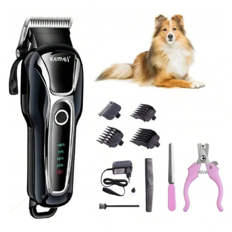 Brazil Rechargeable Professional Dog Hair Trimmer, Cat Cutter, Pet Hair Clipper