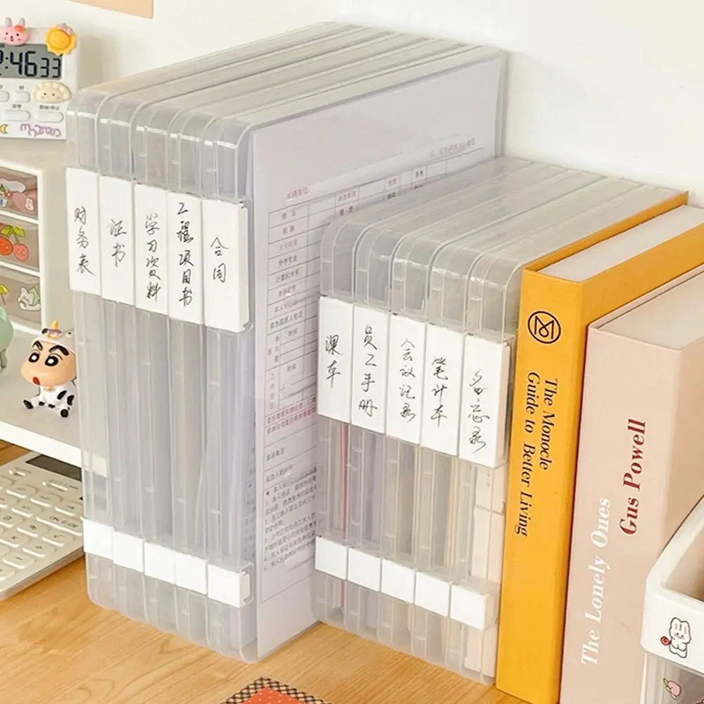 Organizer Certificates Contract Office Supplies File Organizer Box Slim Document Case Puzzle Storage box Desktop Storage Box
