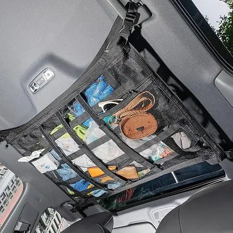 Car Roof✨ Strong Storage Net🎗️Organize your life and your car with this Quality made Car Roof Organizer!