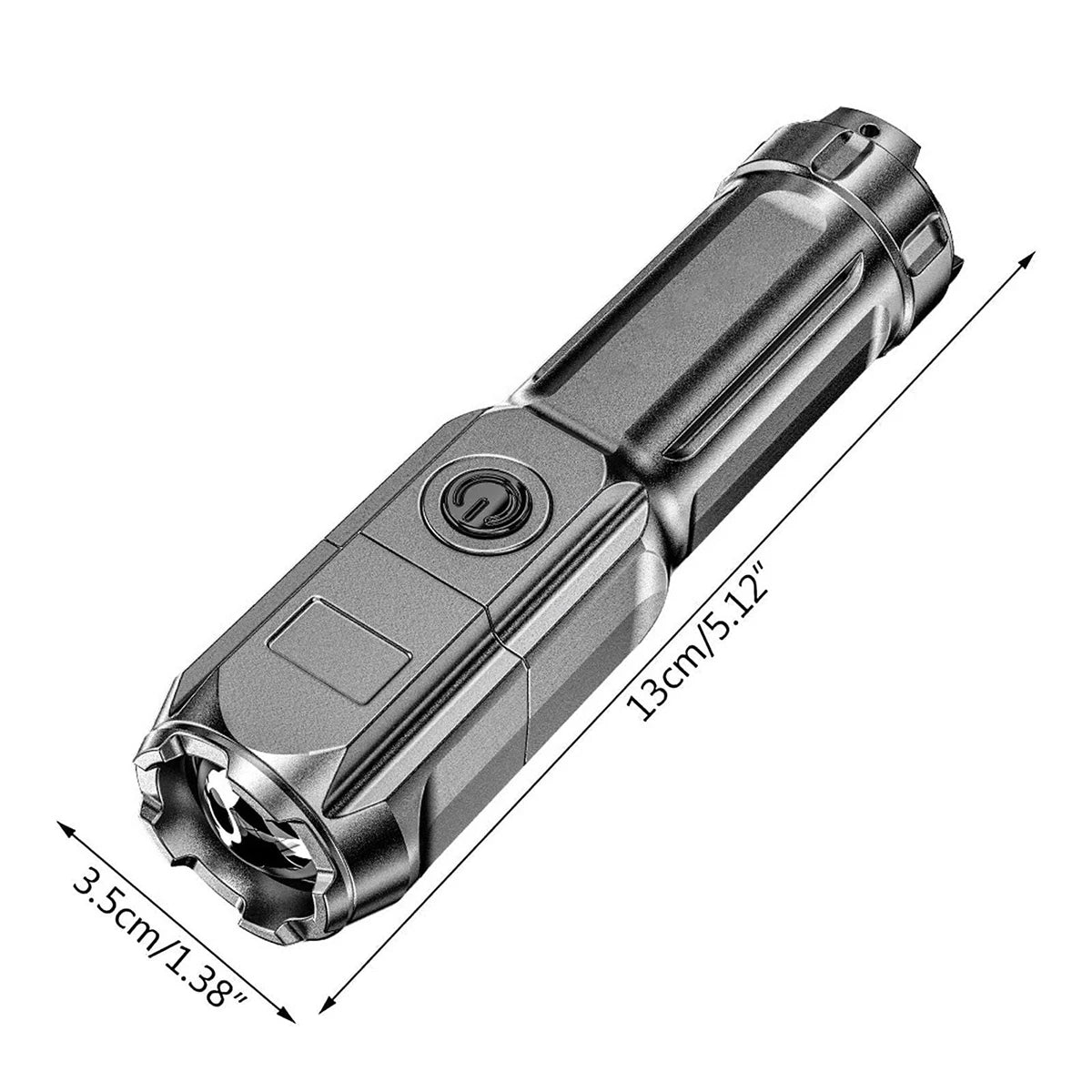 Led Flashlight Usb Leb Handheld Tactical Flashlights Rechargeable Waterproof With Zoom Torch Long Range Portable Light Emergency