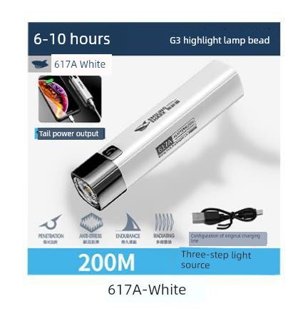 Power Torch Rechargeable Power Bank Floodspotlight Remote Outdoor Portable and Versatile Waterproof Ultra-Long Life Battery