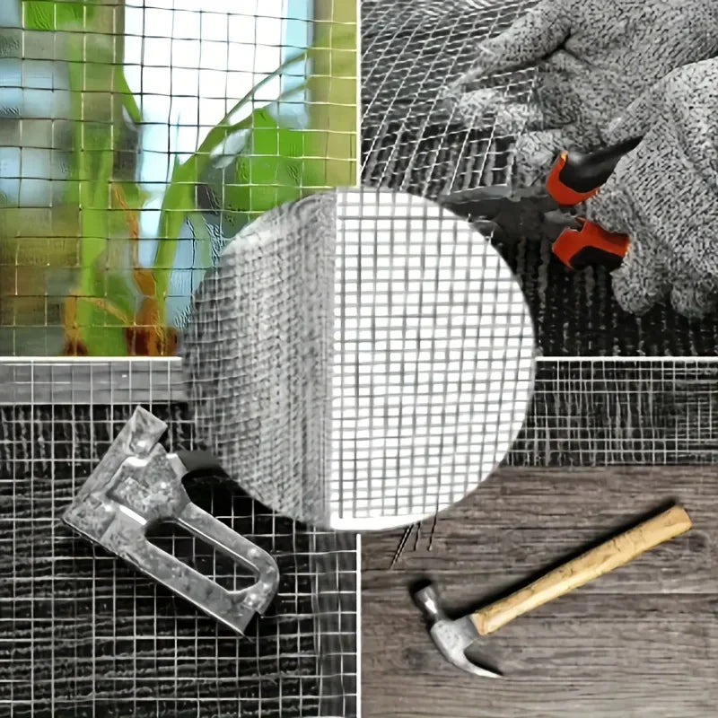 50X500cm Wire Mesh Metal Fence, Mesh Metal Fence, Garden Rabbit Fence, Durable Metal Barrier for Chicken Coop, Garden, Pet