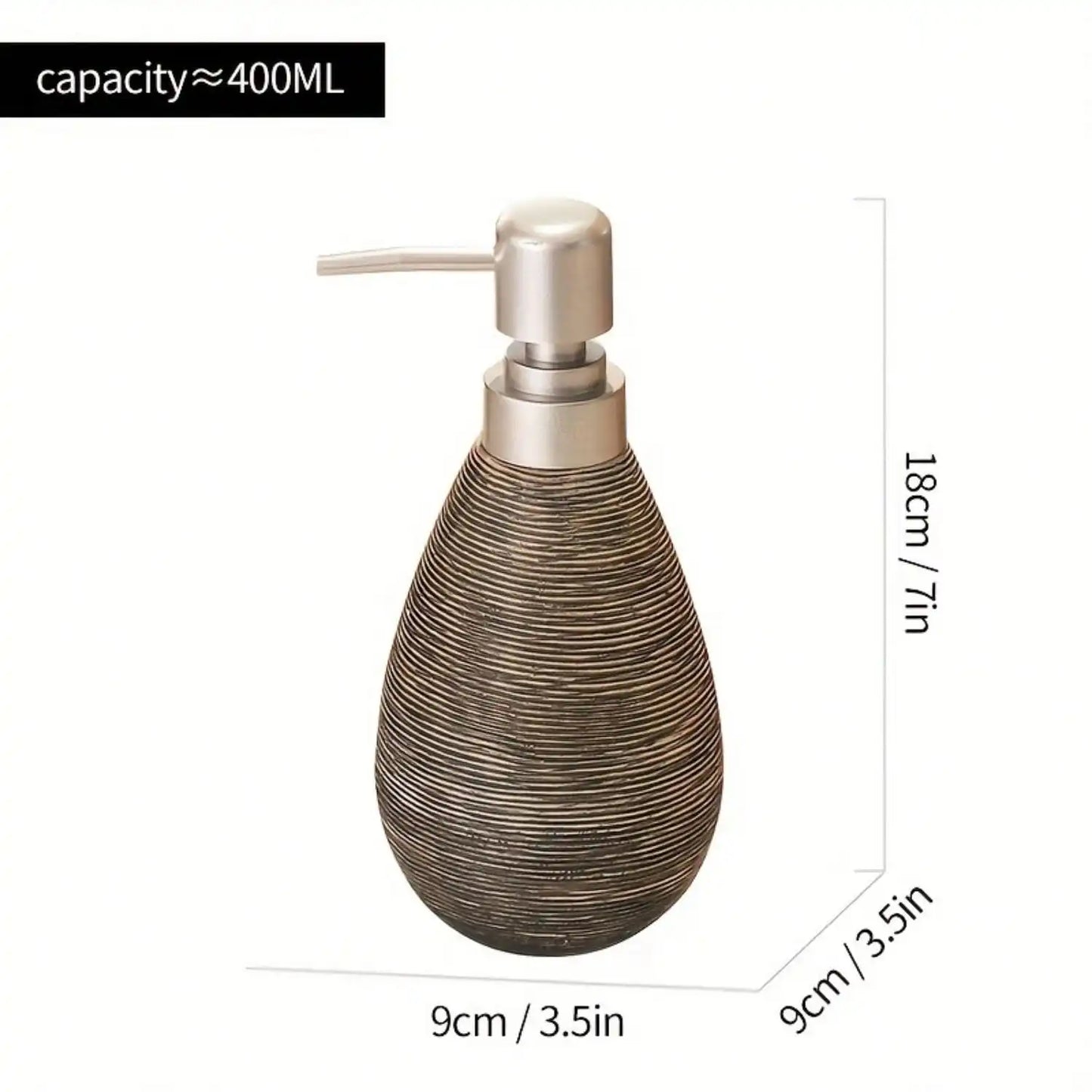 Creative Retro Style Ceramic Push-Type Soap Dispenser With Pump, Hand Soap Bottle, Suitable For Bathrooms Kitchens And Toilets