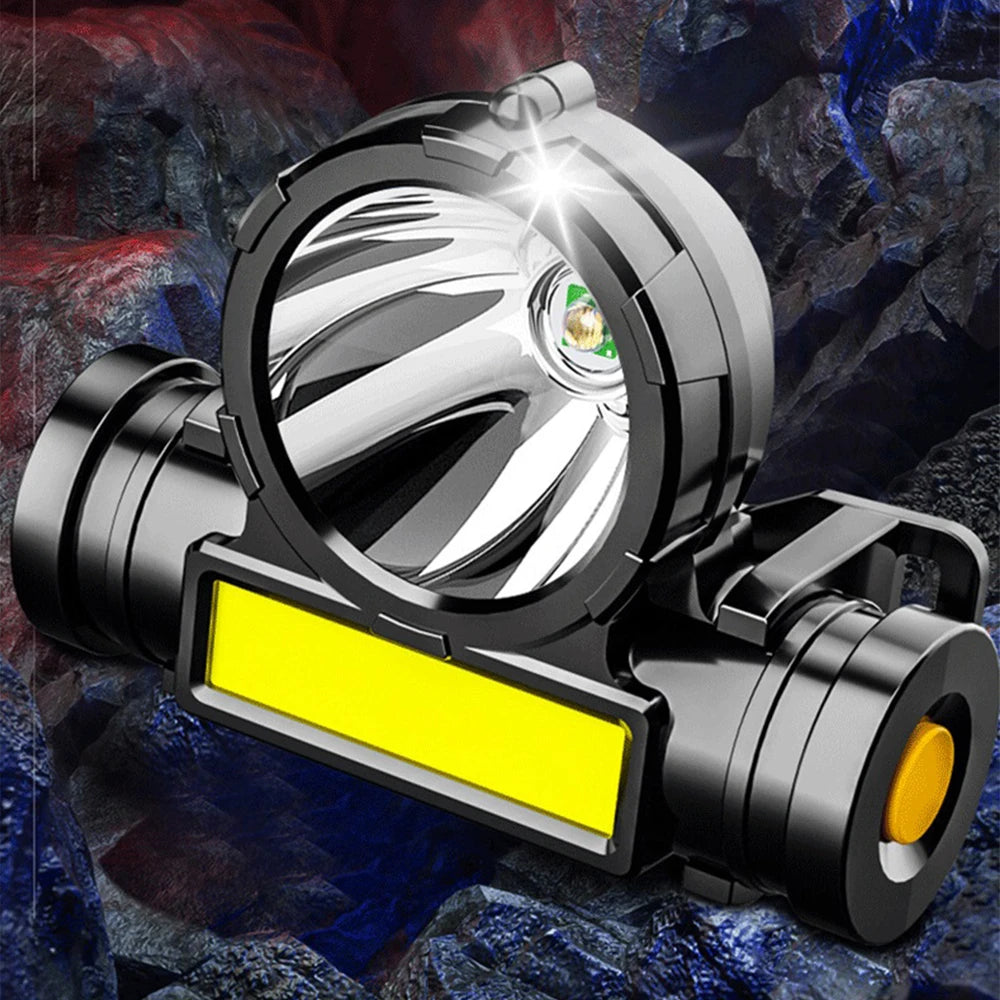 Powerful LED Headlamp Torch Portable USB Rechargeable Head Lantern Flashlight Waterproof Camping Fishing Head LED Lights 헤드랜턴