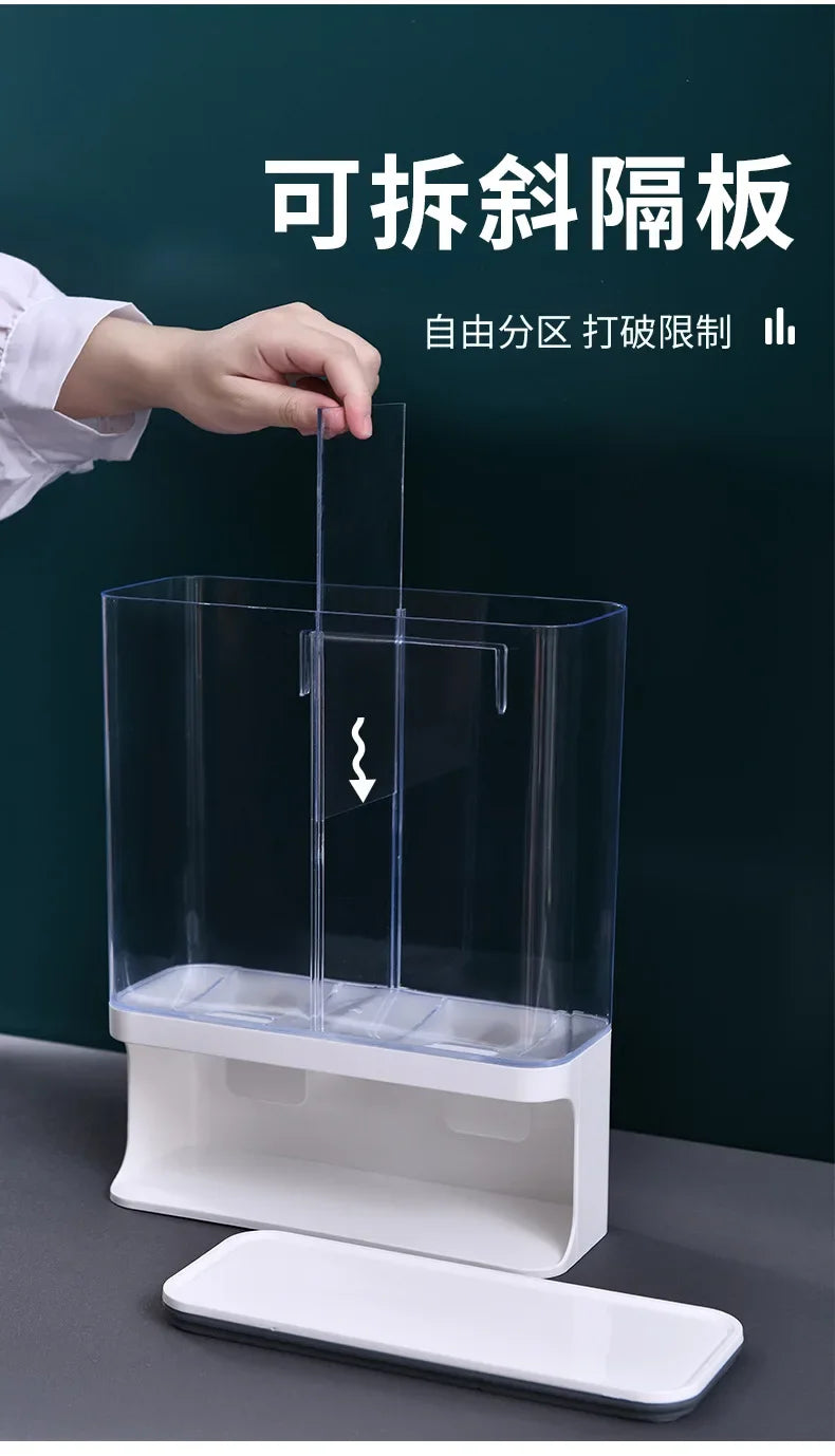 Simple compartmented grain can storage box sealed storage can grain storage can washing powder fragrance bead storage