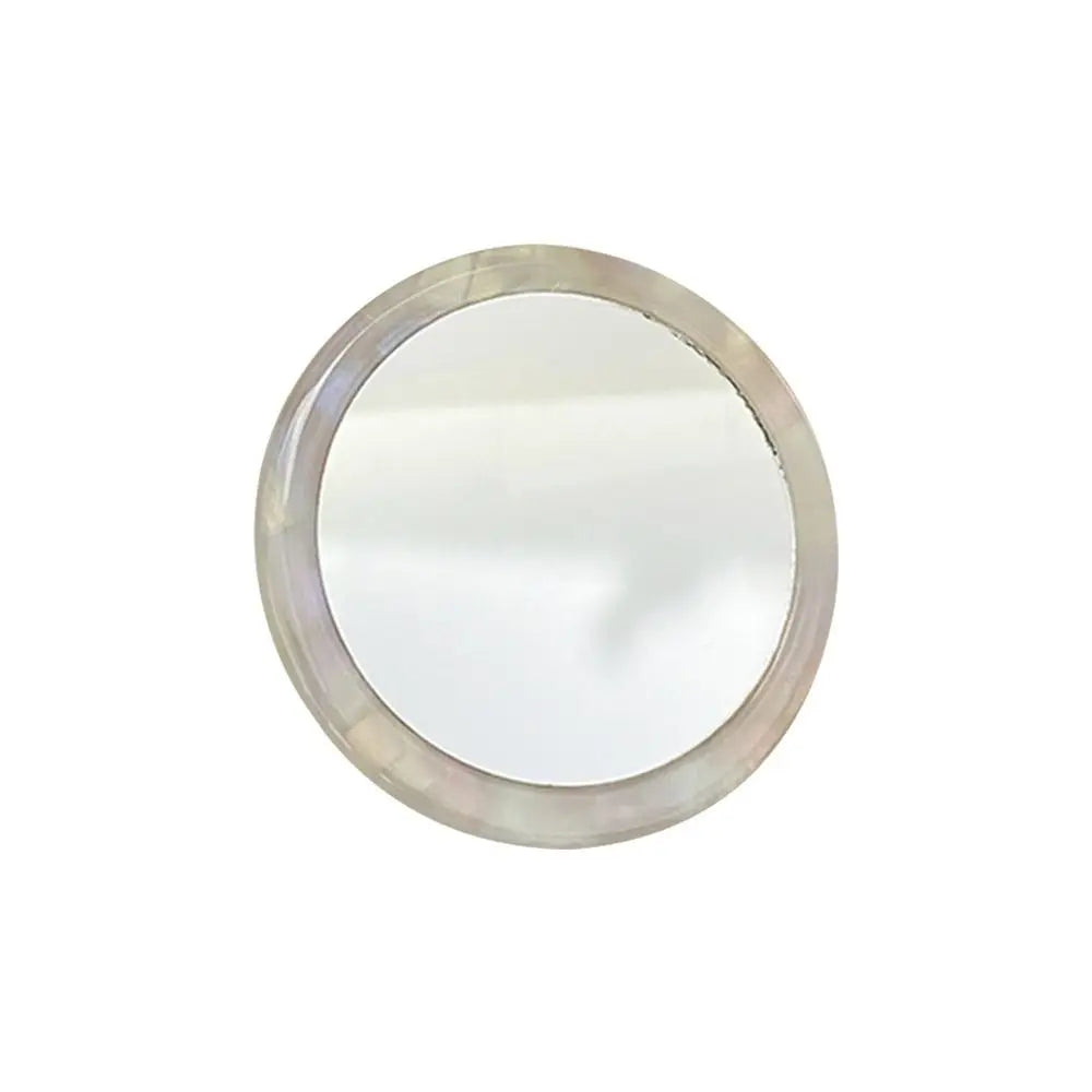 Travel Accessories Simple Acetate Makeup Mirror Portable Round SPA Salon Compact Mirrors Mini Cute Cosmetic Vanity Mirror