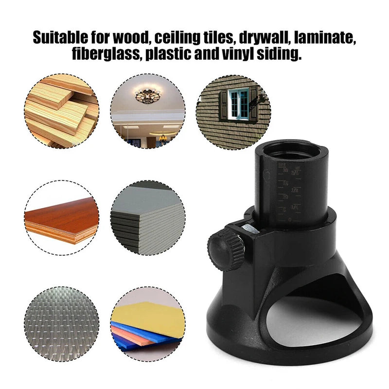 Dremel (Rotary Router Milling Cutter Guide Attachment Twist Drill Bit Wood Carving Tool Kit Dedicated Locator Woodwork Tool for Dremel)