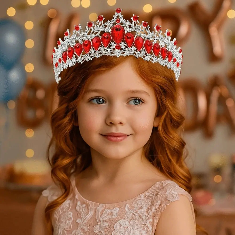 Trendy Shiny Baroque Queen Tiaras Elegant Luxury Alloy Princess Crown Dazzling Adjustable Bridal Headwear Photography Props