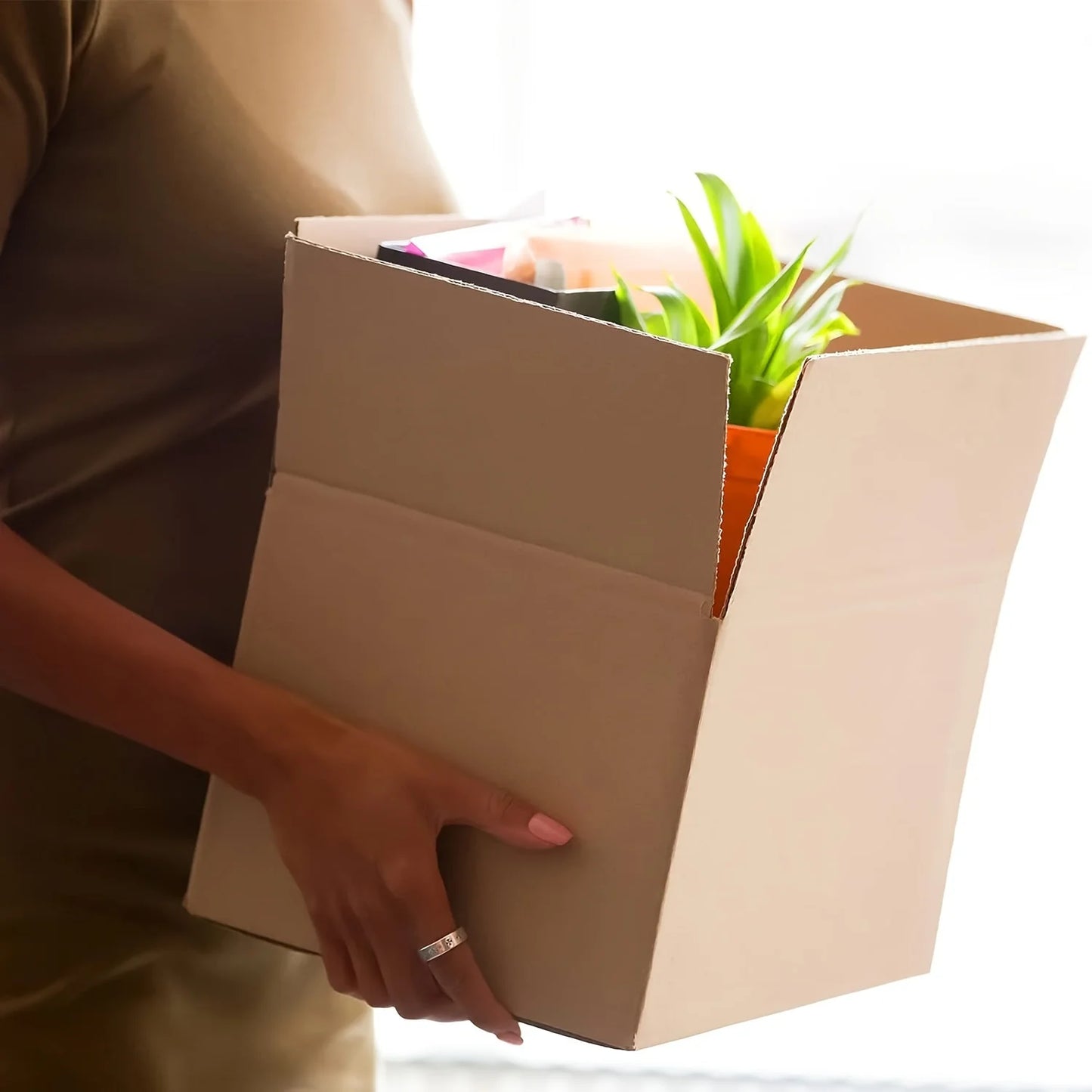 10pcs Shipping Boxes & 4.13 × 5.12 × 8.27 inch shipping corrugated cardboard boxes, kraft paper shipping boxes-for shipping pack