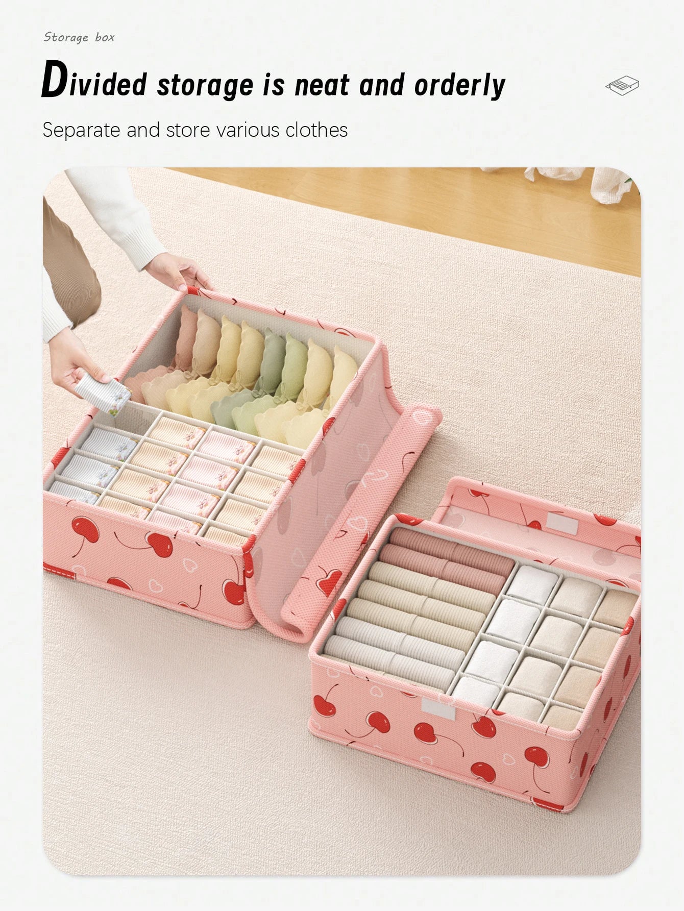 Portable underwear sock organizer Underwear sock sorter Underwear underwear divider Drawer organizer Closet bedroom organizer