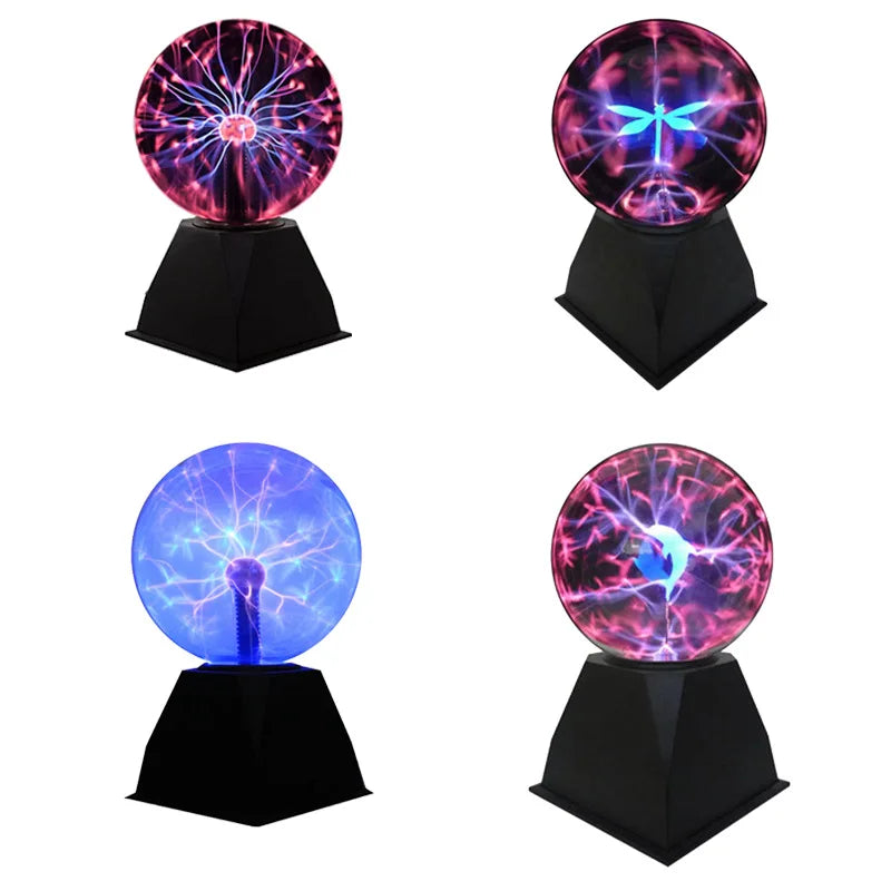 Novelty Touch Sensor Night Light USB Interest Magic Table Lamp Children's Gift Party Bedroom Desk Decor Glass Plasma Ball Lamp