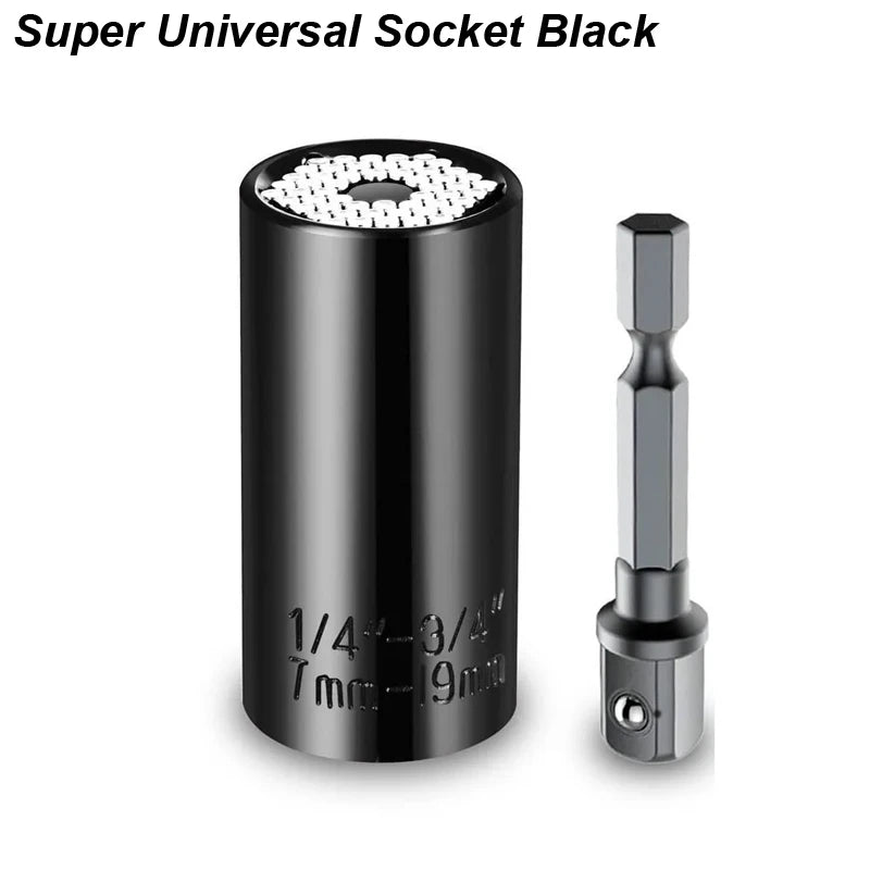 Universal Socket Wrench Torque Head Set Ratchet Super Sleeve Gadget Power Drill Adapter Magic Grip Spanner Key Multifunctional