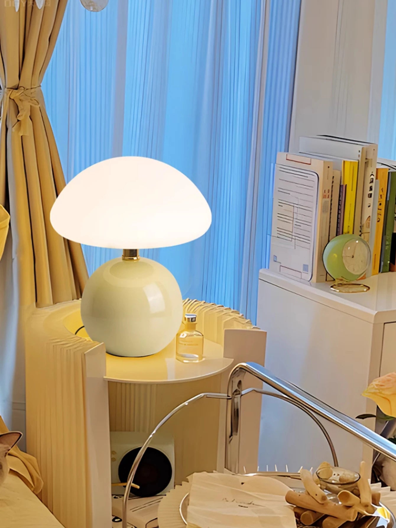 Led table lamp for bedroom Lamp bedside table White/pink/red/beige/orange stromatolite moon desk Mood light Room decorating item