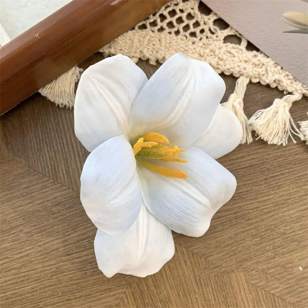 Cloth Simulation Flower Hair Clip Bohemian Style Korean Style Tulip Flower Hairpin Seaside Vacation Headwear